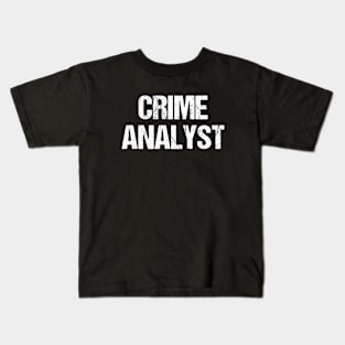 Crime Analyst Kids T-Shirt